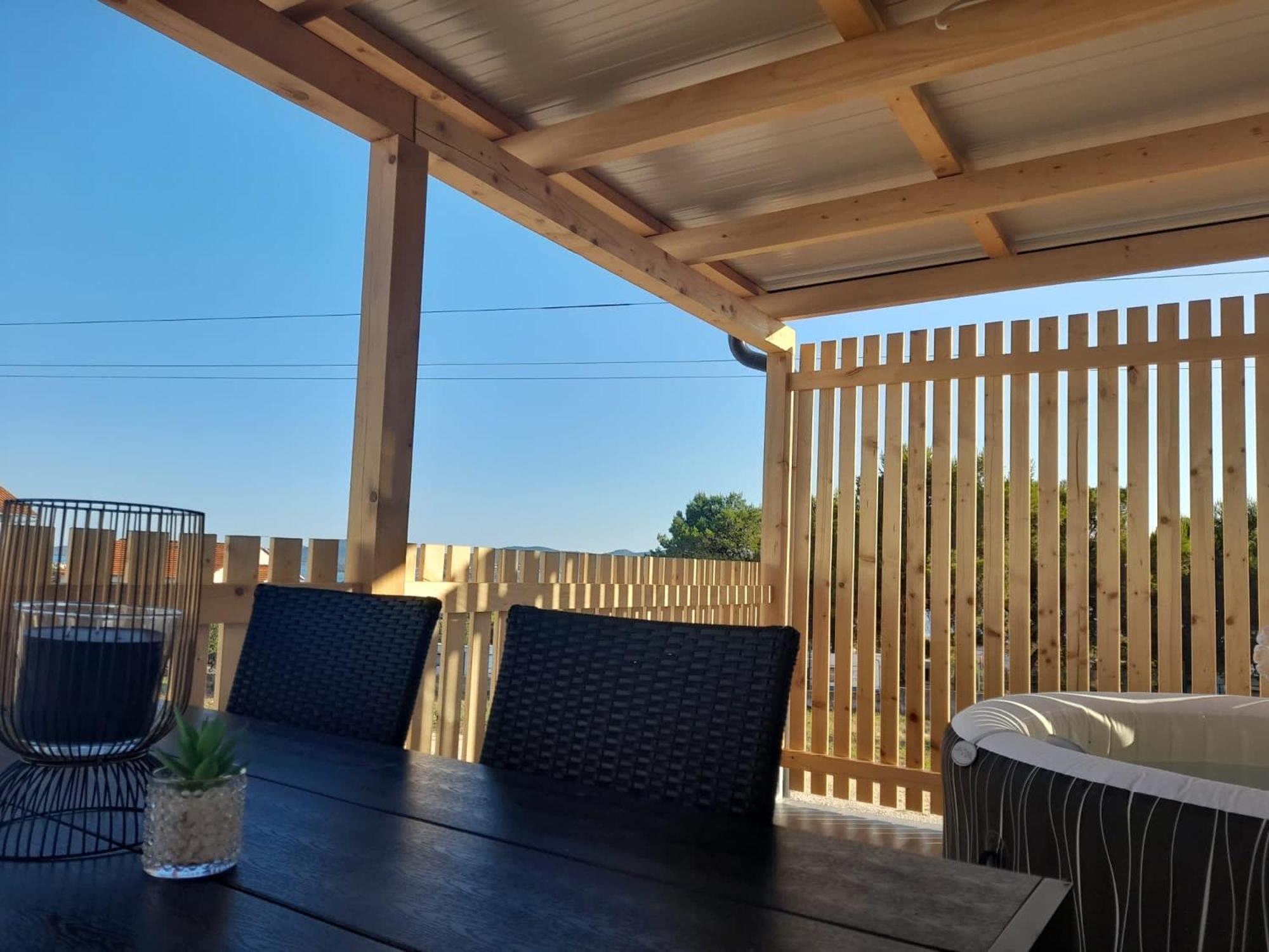 Ferienwohnung Tiny House Lily With Jacuzzi Sveti Filip i Jakov Exterior foto